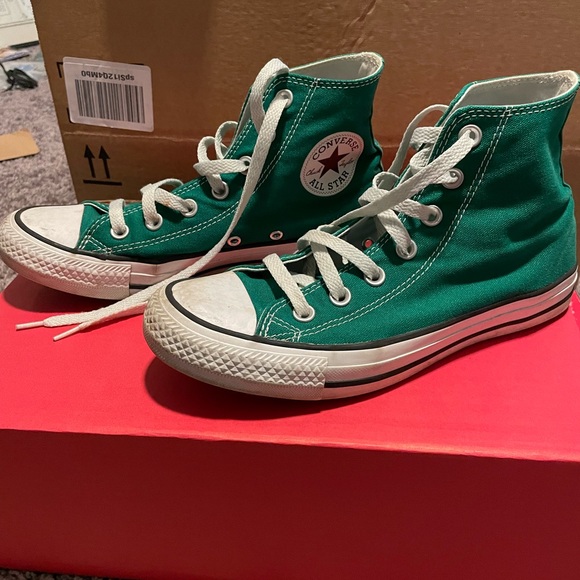 Green converse high too sneakers - Picture 3 of 4